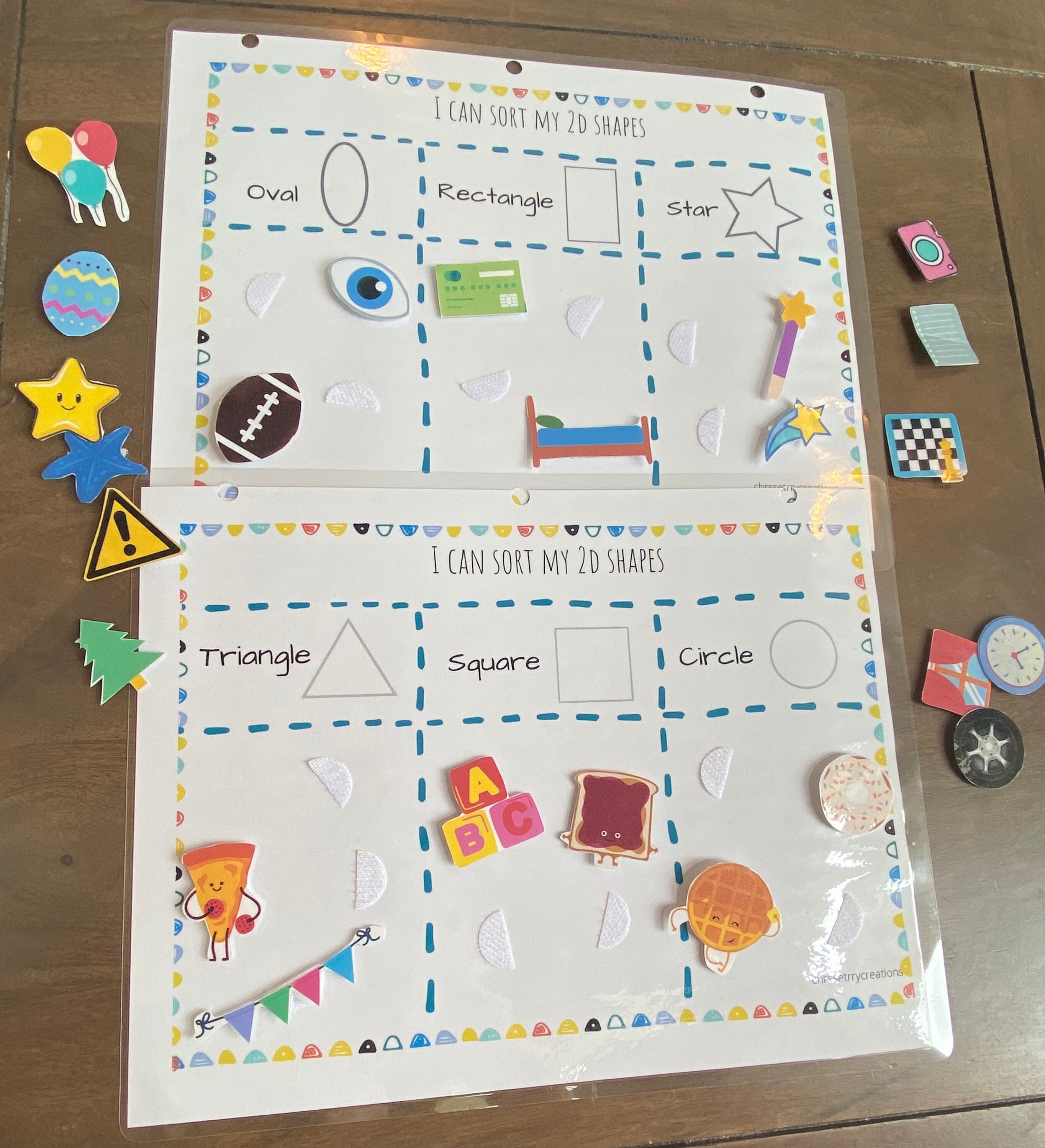 Shapes Printable Shape Matching Learning Shapes Homeschool | Etsy