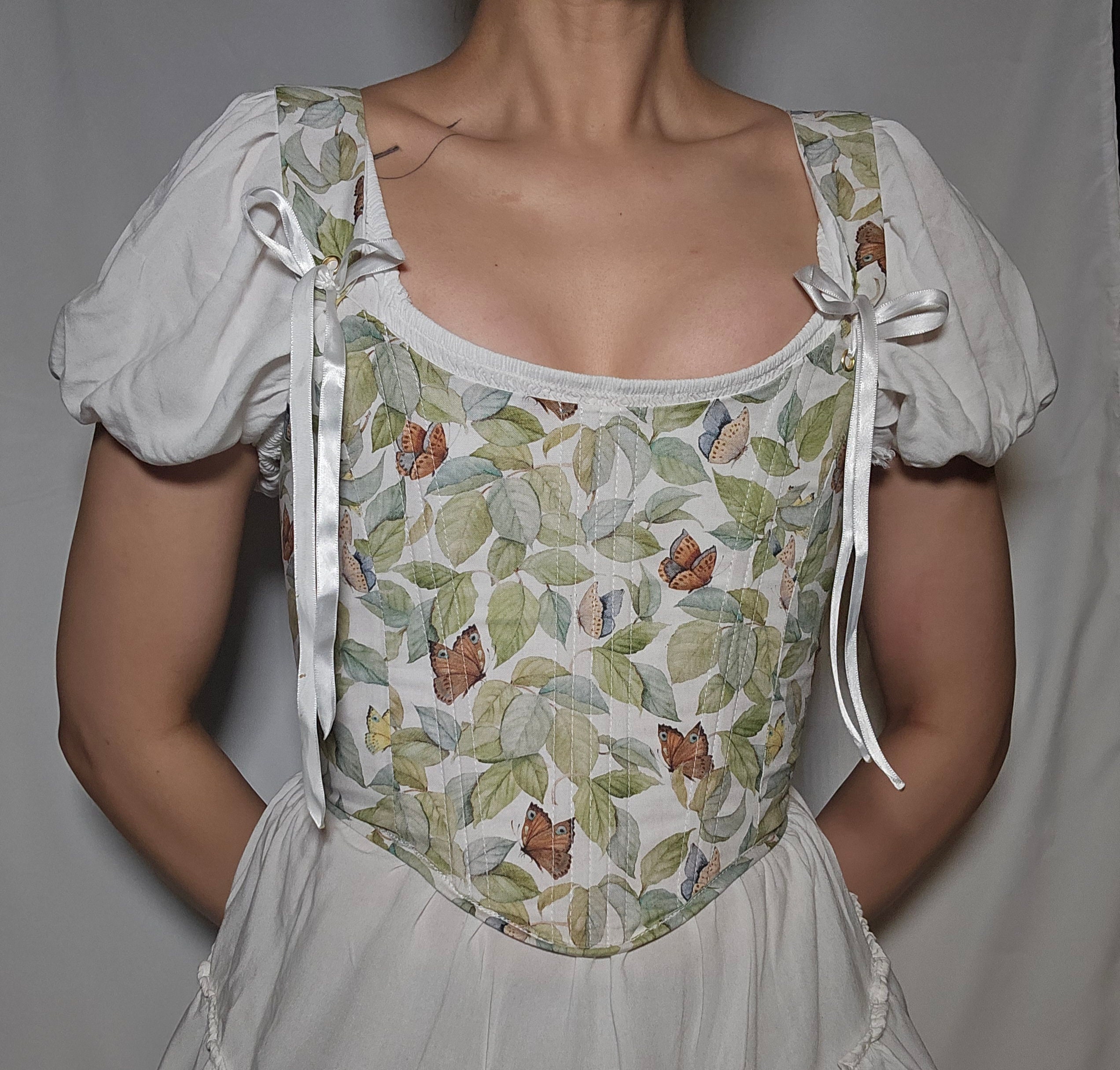 Butterfly Clasp PU Corset main image 0