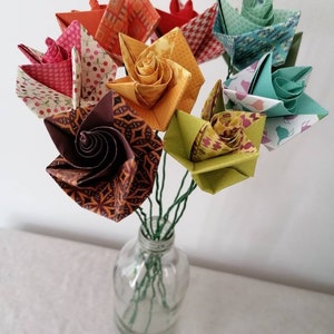 Bouquet de fleurs en origami image 7