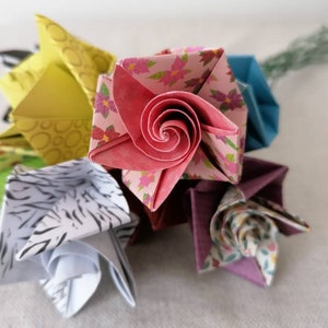 Bouquet de fleurs en origami image 9