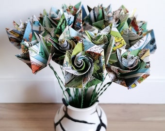 Bouquet "Marsupilami" en origami