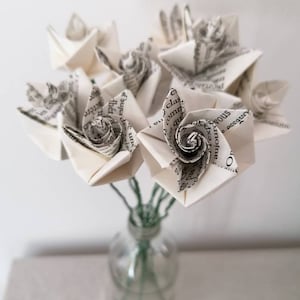 Bouquet de fleurs en origami image 1