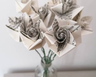 Bouquet de fleurs en origami