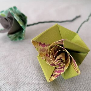 Bouquet de fleurs en origami image 10