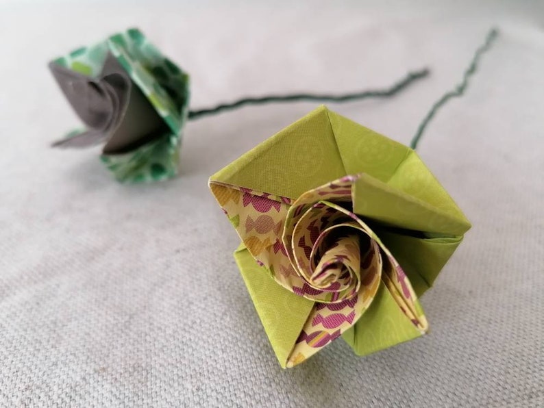 Bouquet de fleurs en origami image 10