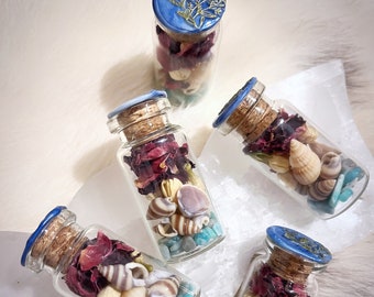 Siren Charm Spell Bottle | Mermaid Bottle | Altar Decor
