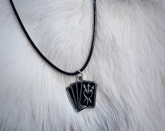 Tarot Card 3 of Swords Choker | Witchy Jewelry | Goth Choker Necklace