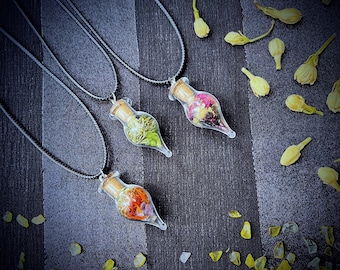 Celtic Deity Pendulum Necklace | Divination Necklace | Celtic Spell Bottle Necklace