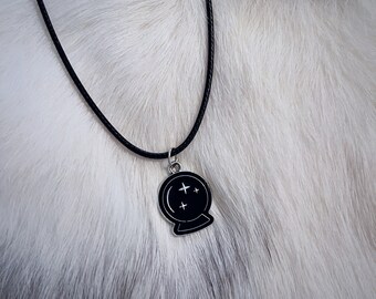 Psychic Magic Ball Choker | Witchy Jewelry | Goth Choker Necklace