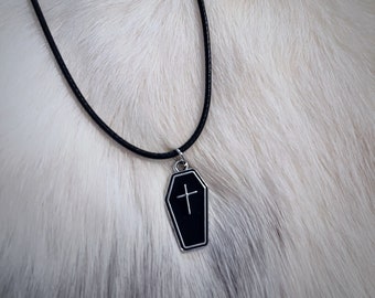 Coffin Cross Choker | Witchy Jewelry | Goth Choker Necklace