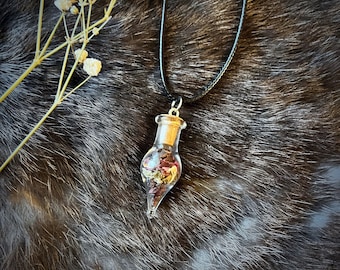 Glamour Attraction Spell Necklace |  Spell | Spell Bottle Jewelry | Spell Bottle Necklace