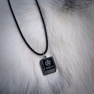 Witchy Spellbook Choker | Witchy Jewelry | Goth Choker Necklace