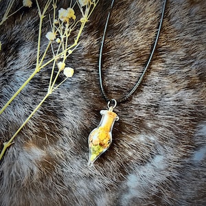 Money Attraction Spell Necklace | Money Spell | Spell Bottle Jewelry | Spell Bottle Necklace