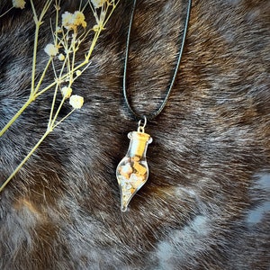 Wish Spell Necklace | Manifestation Granted Necklace | Spell Bottle Jewelry | Spell Bottle Necklace
