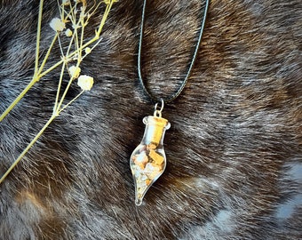 Wish Spell Necklace | Manifestation Granted Necklace | Spell Bottle Jewelry | Spell Bottle Necklace
