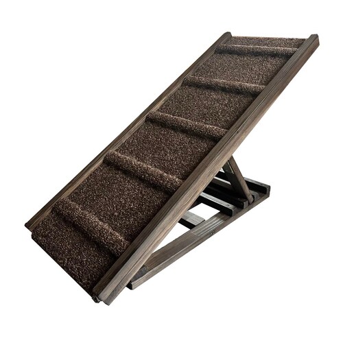 Pet Ramp With Foldable Rails 4 Height Levels Adjustable Etsy
