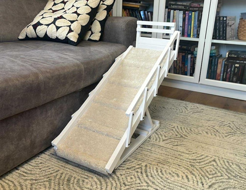 Dog Railing Dog Ramp With Rails, Front Rail, Folding Side Rails, Adjustable Pet ...
