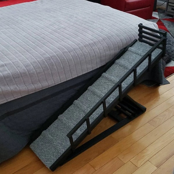 Pet Ramp with Foldable Rails |  Extra Front Rail