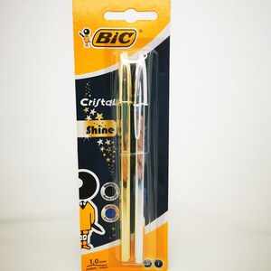 Lot de 3 stylos-bille - 4 Couleurs - Série Tie & Dye - Pointe moyenne 1,0  mm - BIC