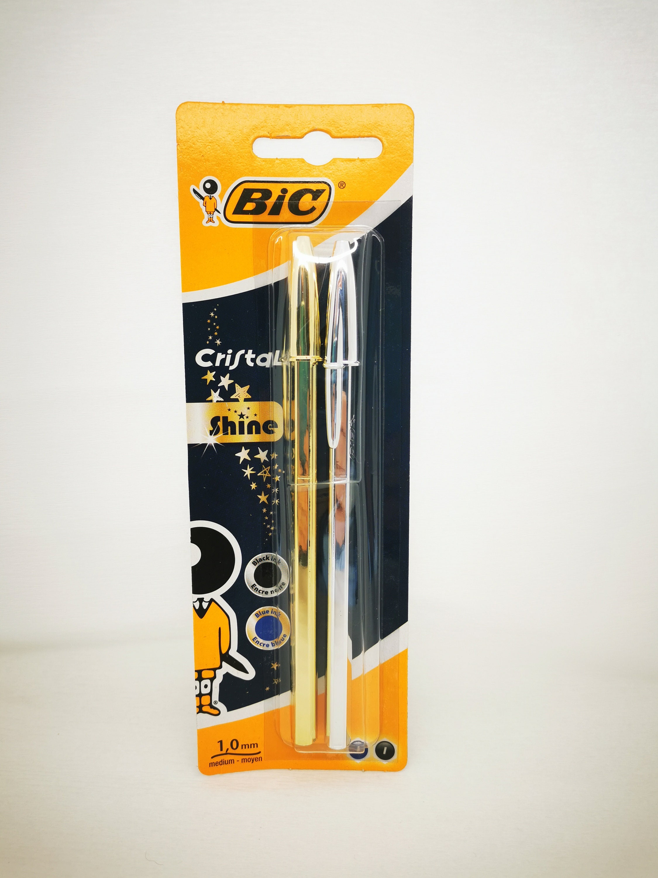 BiC Stylo bille rétractable 4 Colours™ Shine, pointe moyenne (1 mm