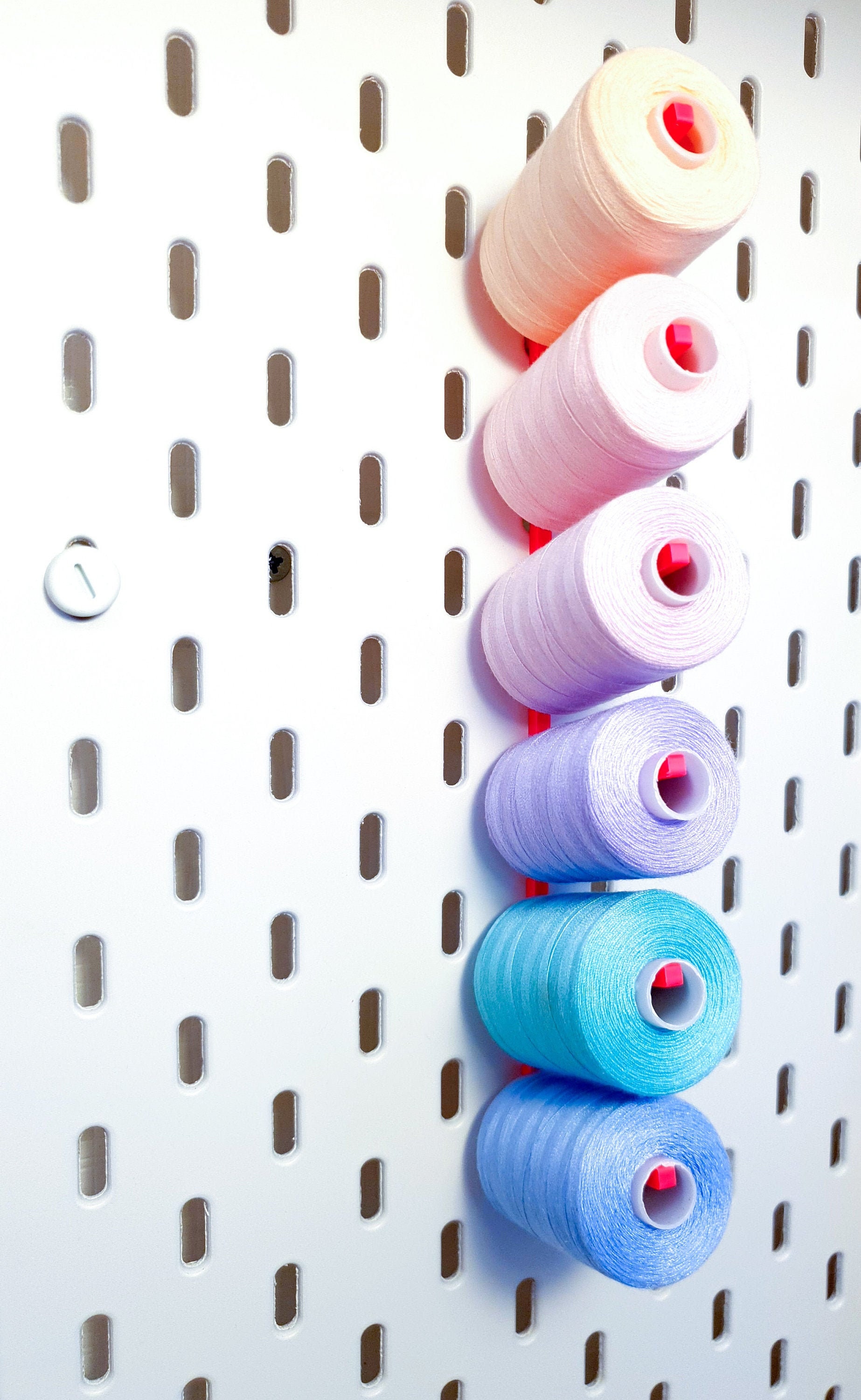 Yarn roller holder 6fach from 100-1000 meters for Ikea Skadis Ikea Pe…
