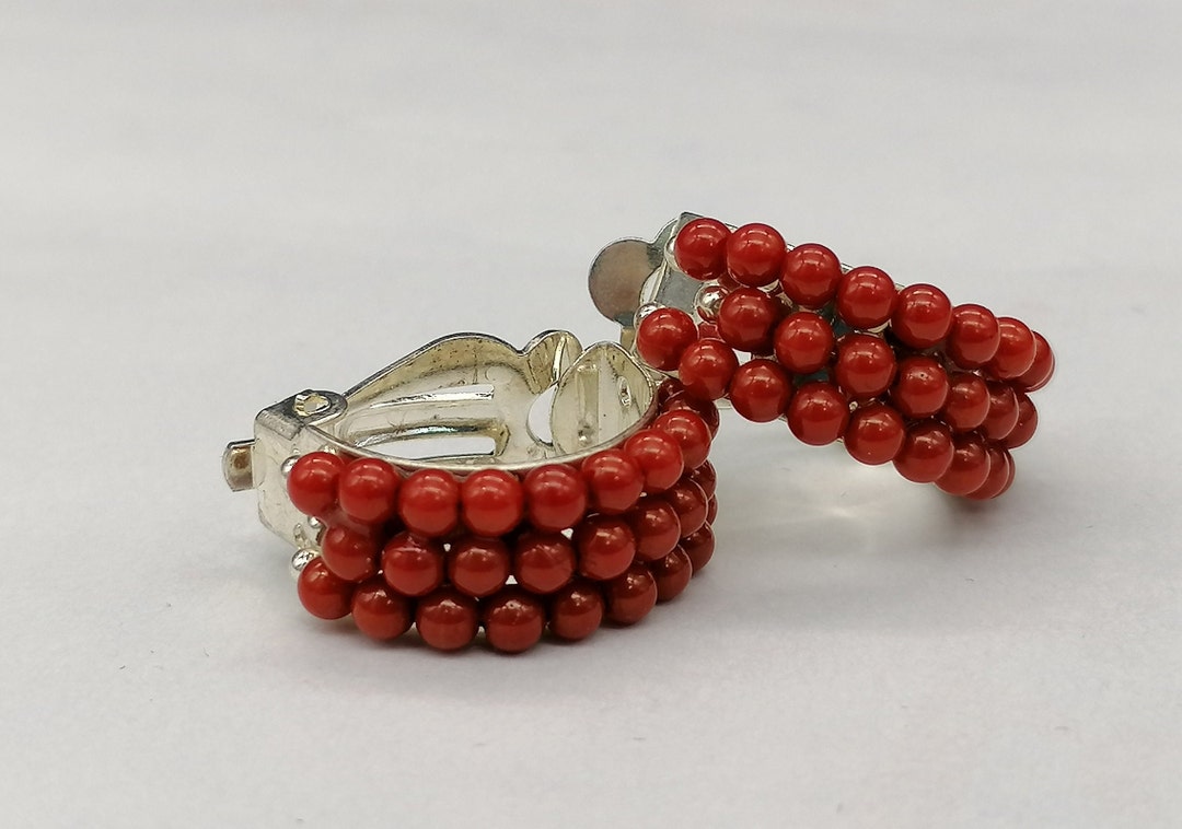 Orecchini a cerchio con Zirconi e Argento 925 - diametro 1.8 cm