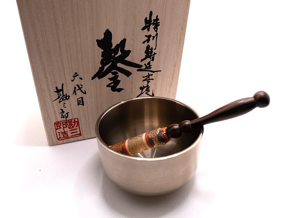 【新品】singing bowl (orin) Japanese Singing Bowl - Sahari Orin - 佐波理おりん - Etsy UK