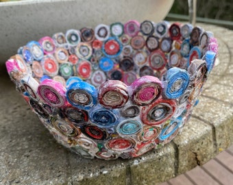 Recycled paper bowl