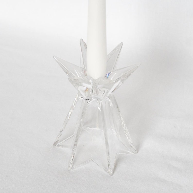 Star Shaped Glass Candle Holder Etsy