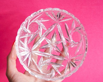 Lead crystal dessert bowls