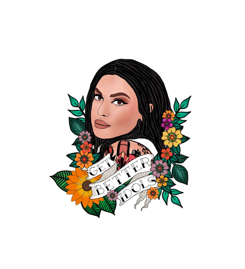 Bailey Sarian GET BETTER IDOLS Tattoo Art Print Recycled Etsy