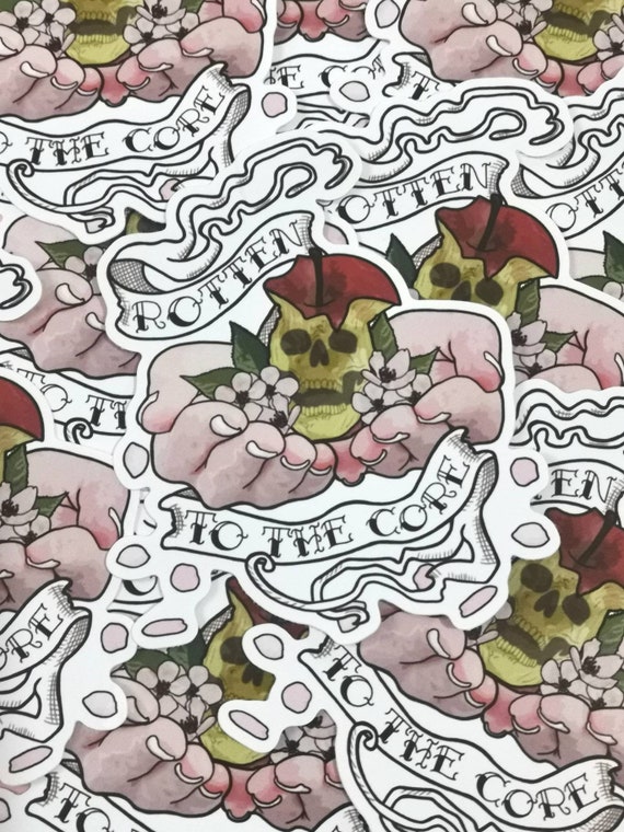 Rotten Apple Core Tattoo Rotten Apple Core Tattoo