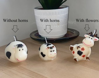 Cow Candles - Choice of three designs - Unscented
