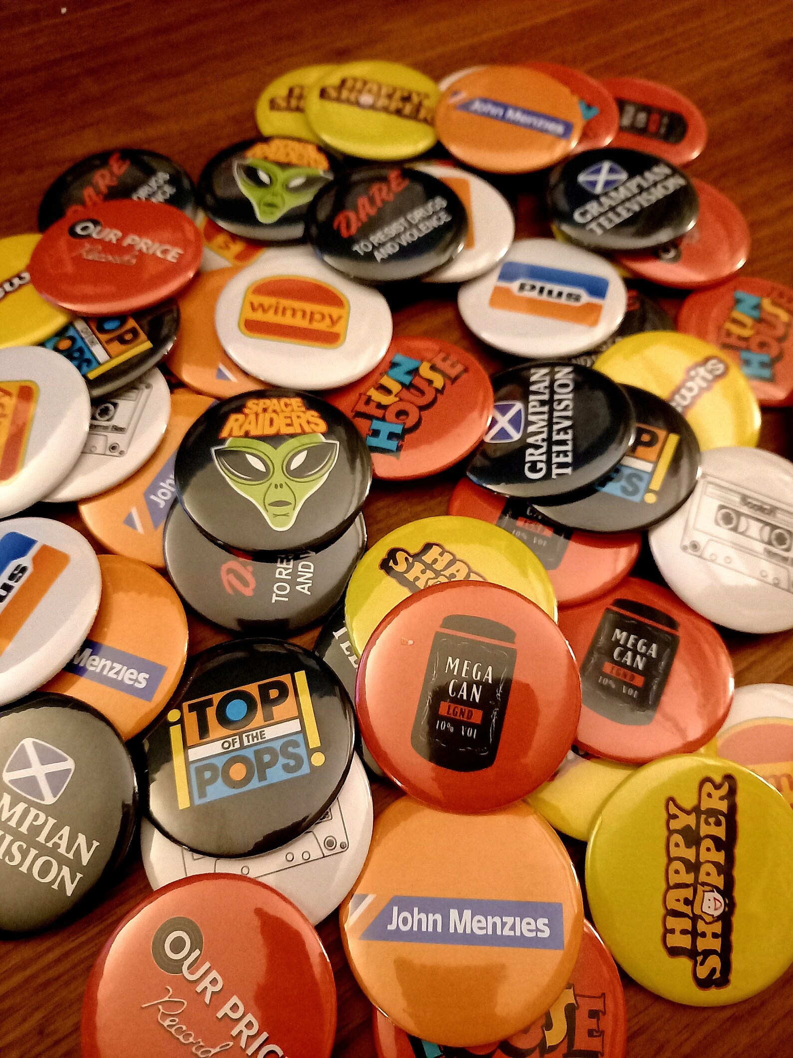 Retro Badges and Fridge Etsy