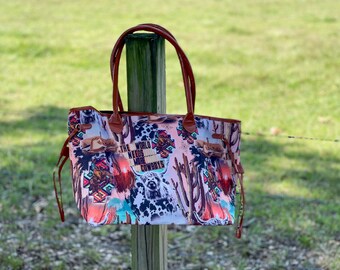 western tote purses