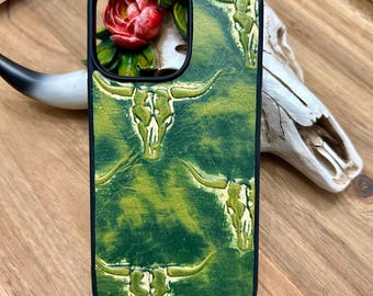 iPhone 14 Pro Max Case | Leather Phone Case | Handmade Leather Phone Accessory | Leather Phone Tech | Western Phone Case | Durable  Case