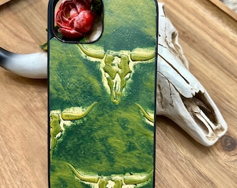 iPhone 15 Case | Leather Phone Case | Handmade Leather Phone Accessory | Leather Phone Tech | Western Phone Case | Durable  Case