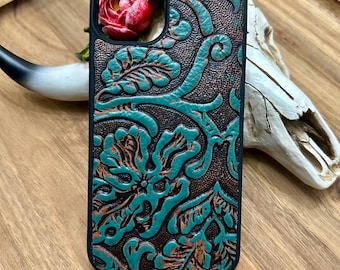 iPhone 13 Case | Leather Phone Case | Handmade Leather Phone Accessory | Leather Phone Tech | Western Phone Case | Durable Rustic Case