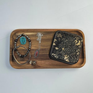 Boots & Bling Acid Wash Cowhide Black Jewelry Travel Case | Western Jewelry Box | Cowhide Jewelry Box