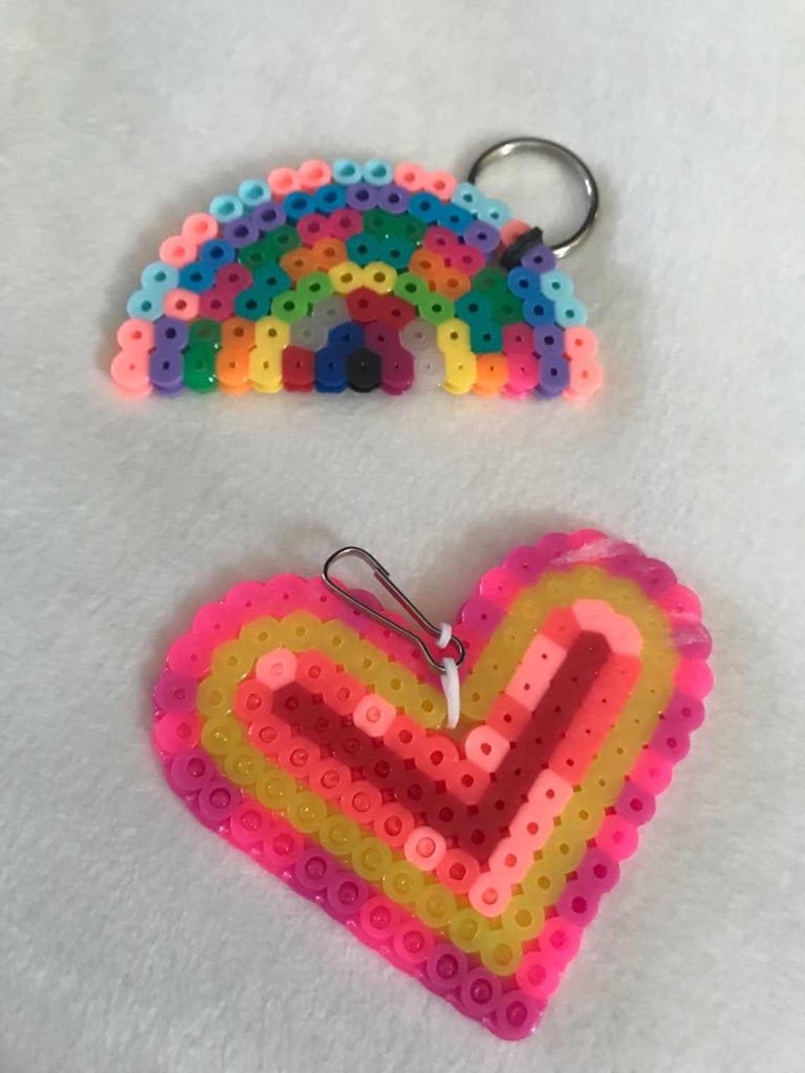 2 Pack of Fuse Bead Keychains Etsy