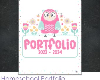 Homeschool Portfolio, End of Year Progress Report, Homeschool Binder, Portfolio Binder, 2023 - 2024, Homeschool Record, Homeschool Log Book