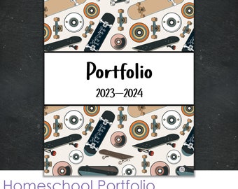 Homeschool Portfolio, End of Year Progress Report, Homeschool Binder, Portfolio Binder, 2023 - 2024, Homeschool Record, Homeschool Log Book