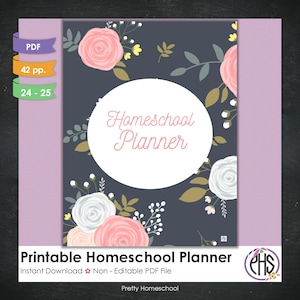 Printable Homeschool Planner, 2024 - 2025, Lesson Planner, Homeschool Binder, Multiple Kids, Homeschool Mom, Weekly or Daily Planning,