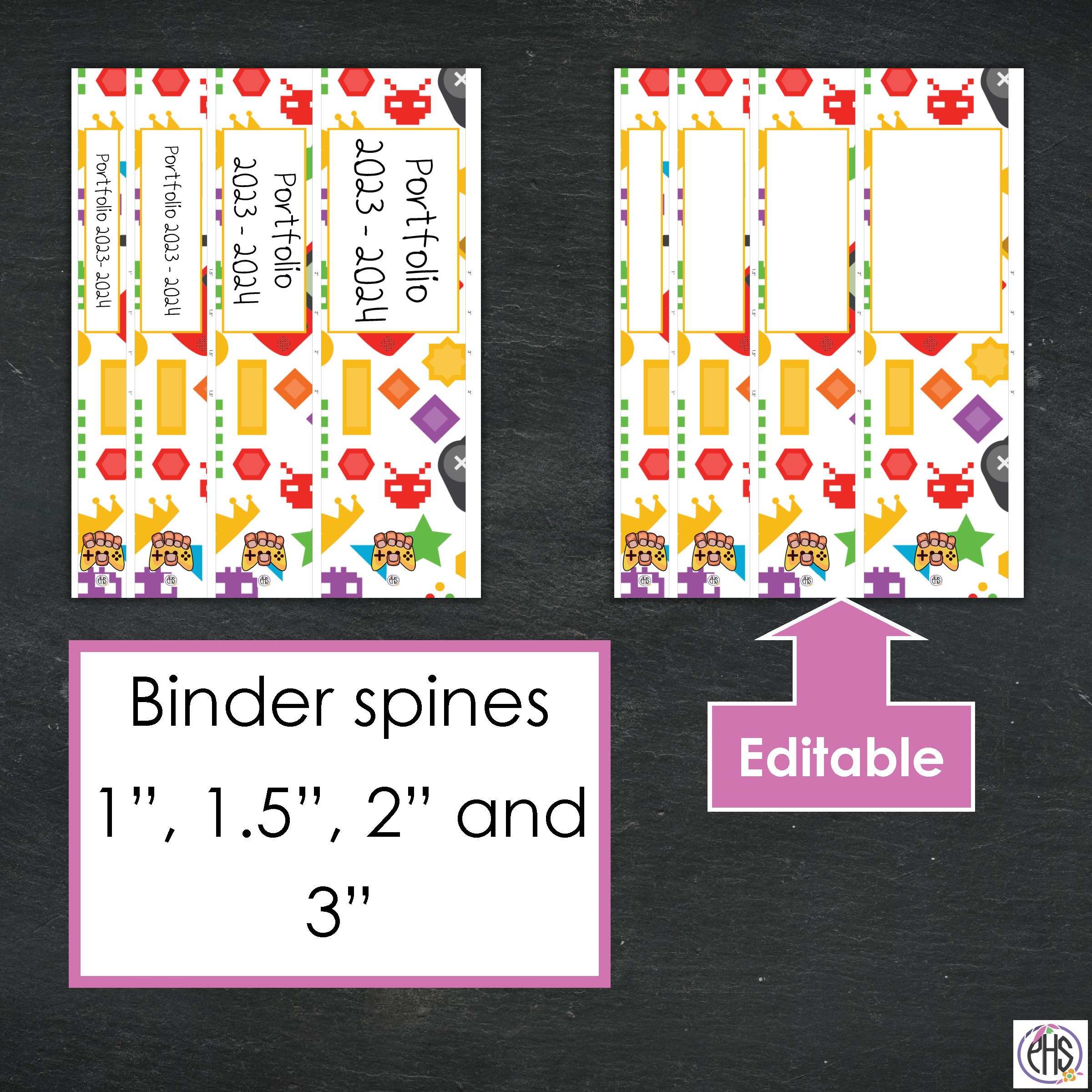 Printable Homeschool Portfolio Binder Cover, Editable Binder Cover ...