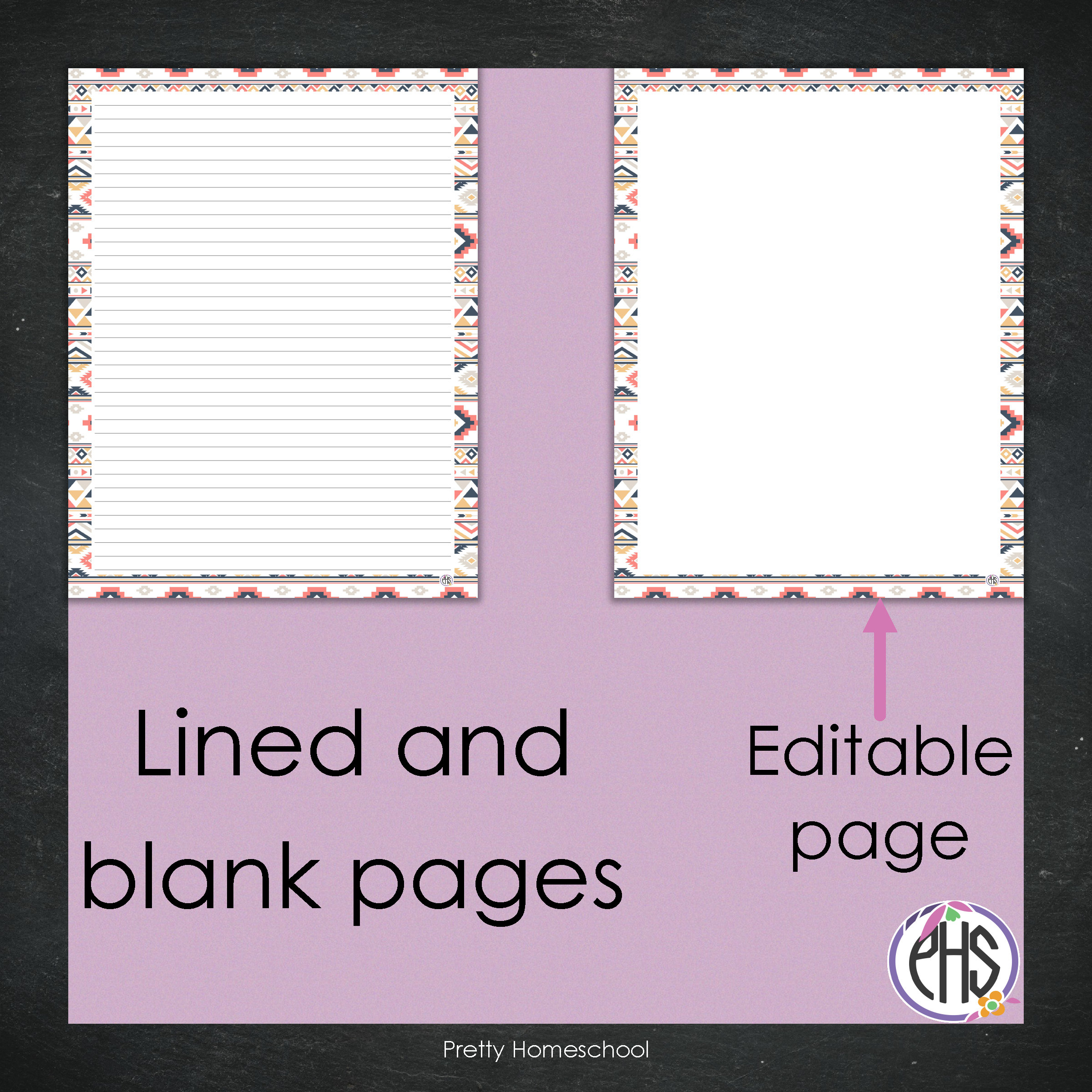 Printable Homeschool Planner Binder Cover, Editable Binder Cover