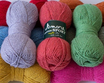 Egyptian cotton yarn Borgo de Pazzi Giza hypoallergenic yarn Italian cotton yarn summer yarn high quality cotton made in Italy