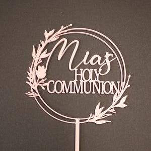 Decorazione per torta personalizzata per la prima comunione: PLA stampato in 3D