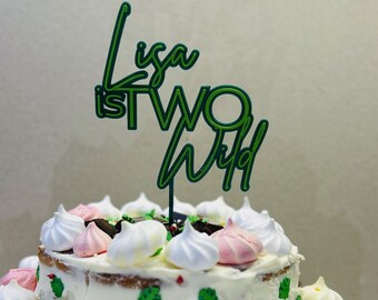 Décoration pour gâteau personnalisée Two Wild