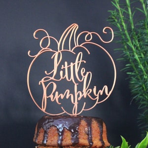 Cake Topper Little Pumpkin, Baby Shower Party Cake, 3D Printed Cake Topper, Custom-Made Toppers