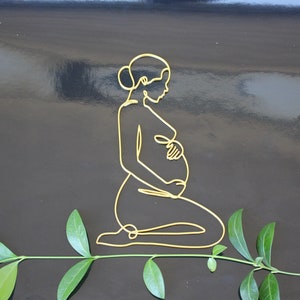 Topper na tort z grafiką ciążową, Topper na tort ciążowy, Urok tortu z grafiką ciążową